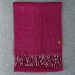 Baby Alpaca Peru Kuna Dark Pink Scarf